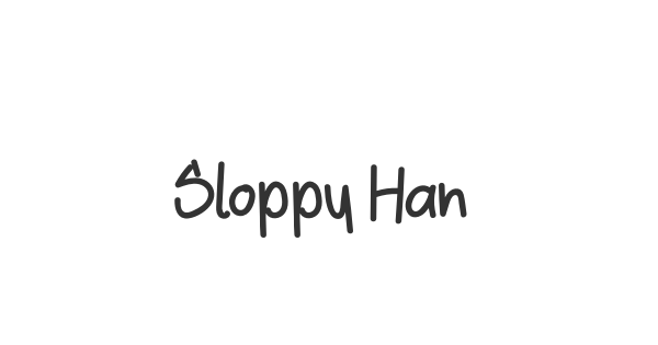 Sloppy Hand font thumb